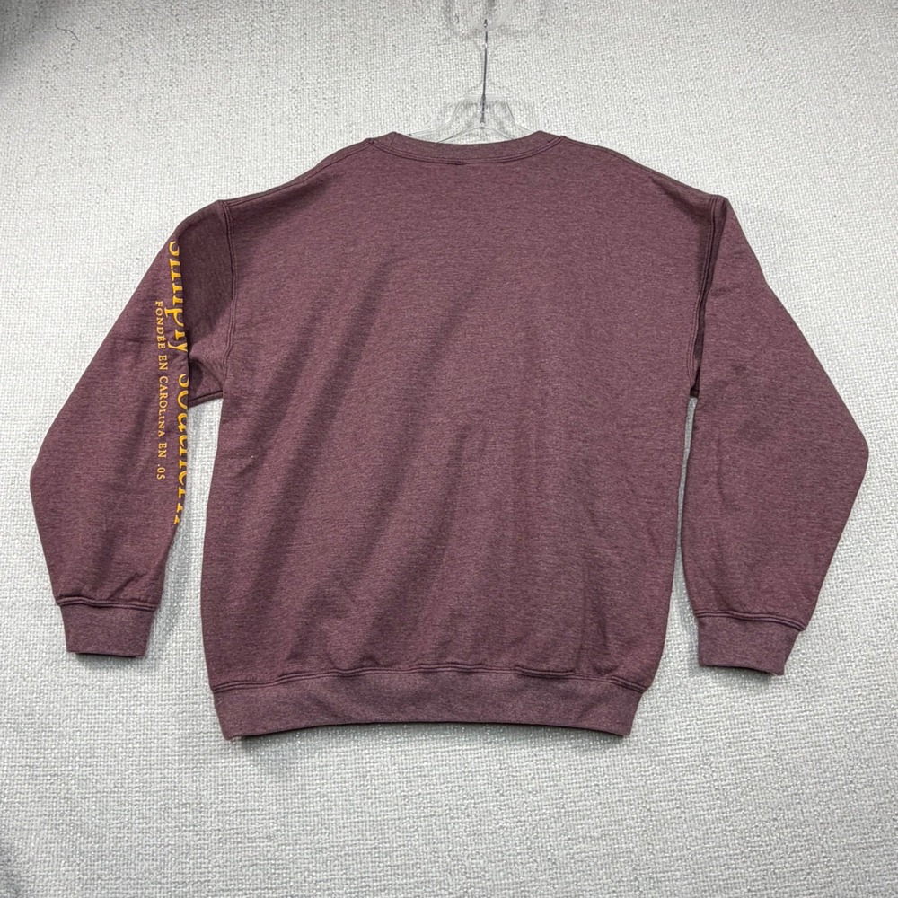 Simply Southern Bee Happy Bee Kind Maroon Sweatshirt Large Graphic Pullover - Picture 6 of 7